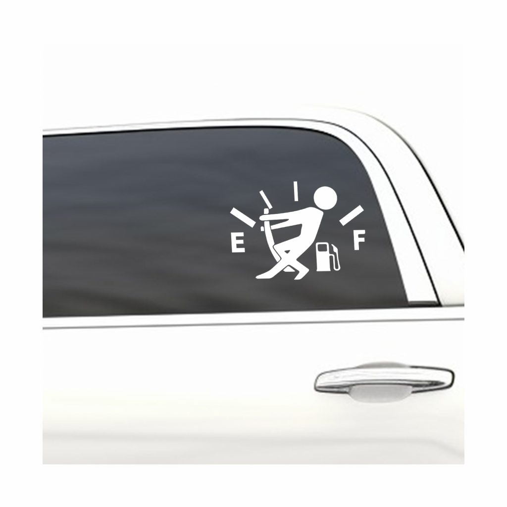 Just one more mile car gas funny car sticker decal