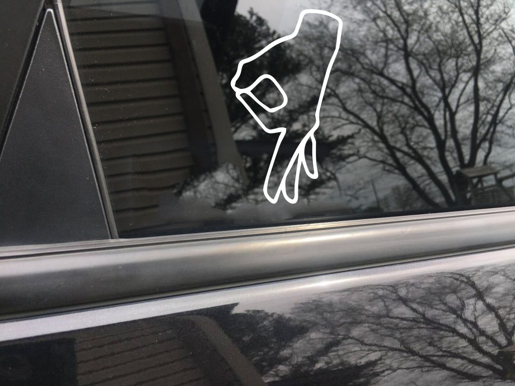 Gotcha funny car sticker decal