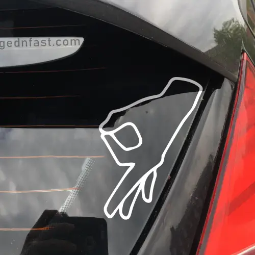 gotcha car sticker
