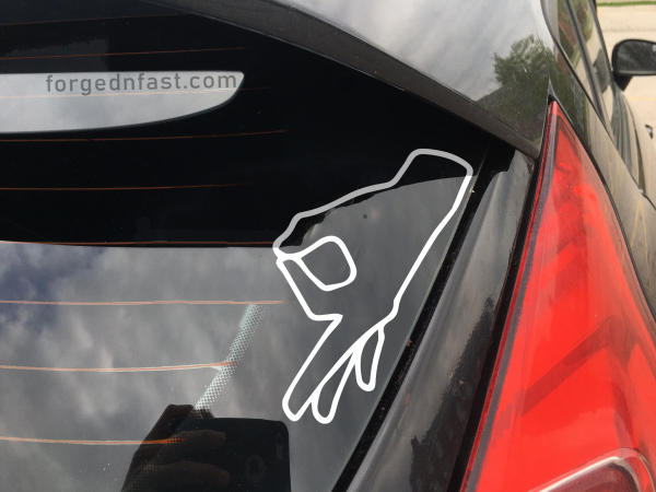 gotcha car sticker