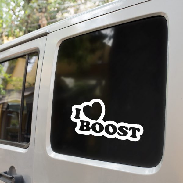 I love boost funny car sticker decal - Image 7