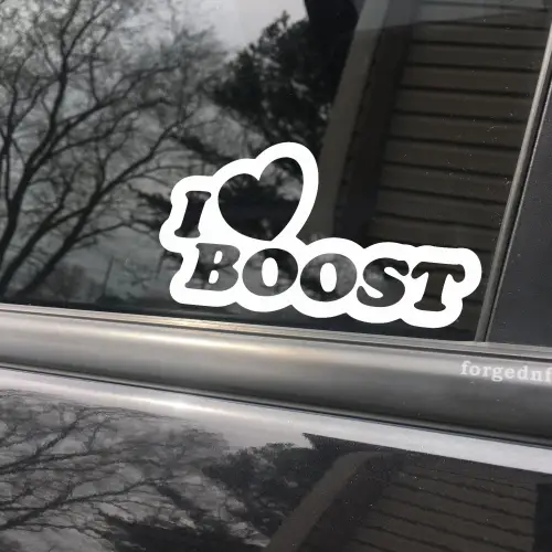 i love boost sticker