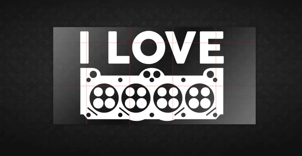I Love.... engines funny car sticker decal