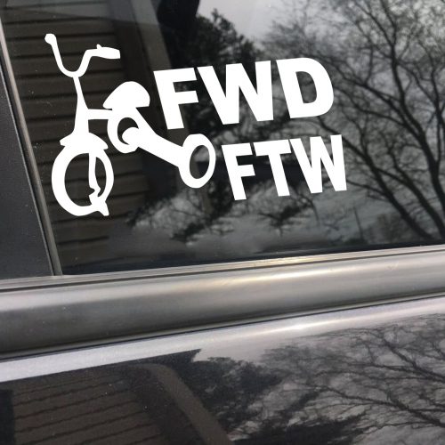 FWD sucks funny car sticker decal