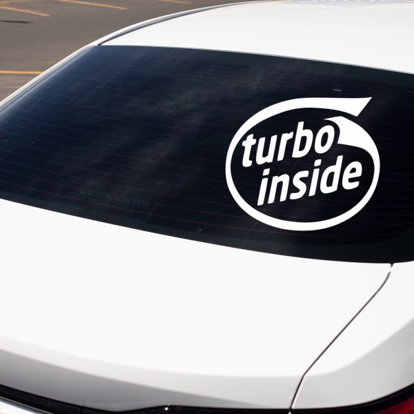Turbo inside funny car sticker decal - Image 8