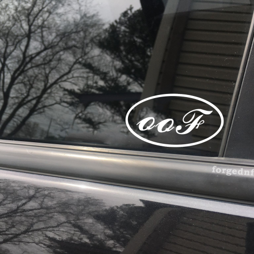 oof ford car decal