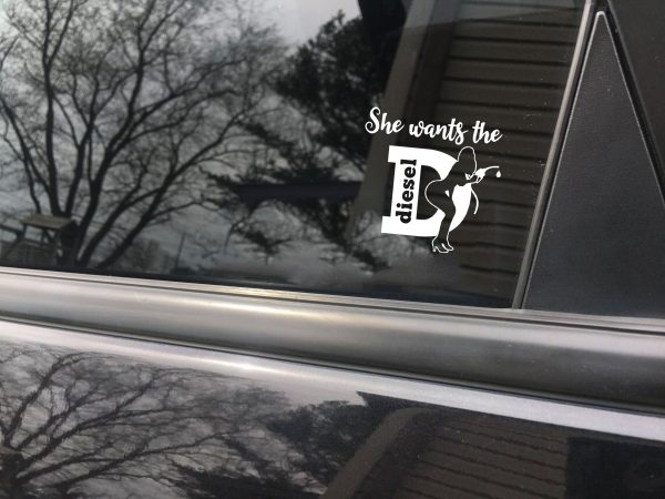 She wants the Diesel funny car sticker decal - Image 5