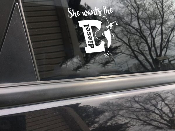 She wants the Diesel funny car sticker decal - Image 6
