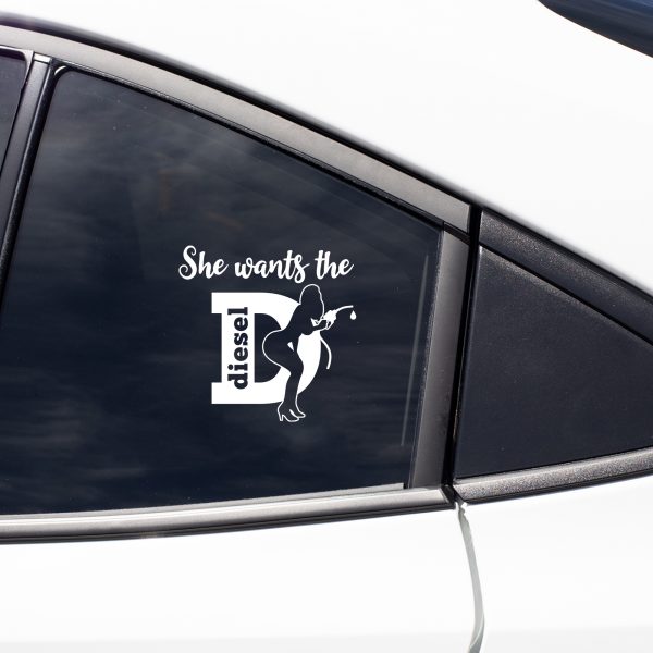 She wants the Diesel funny car sticker decal - Image 7