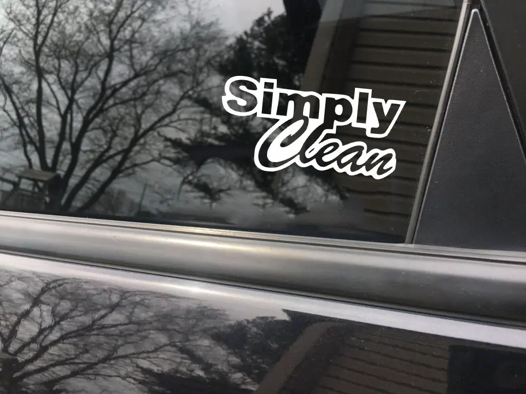 Simply clean funny car sticker decal