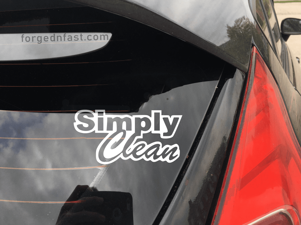 simply clean sticker