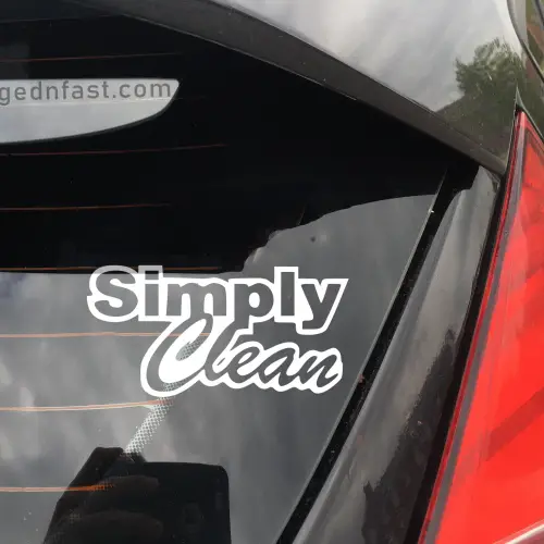 simply clean sticker