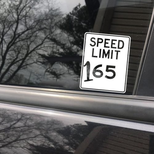 Speed Limit funny car sticker decal