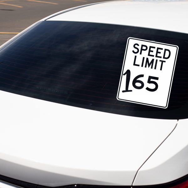 Speed Limit funny car sticker decal - Image 4