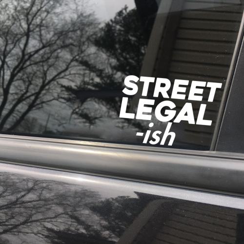 street legal ish decal