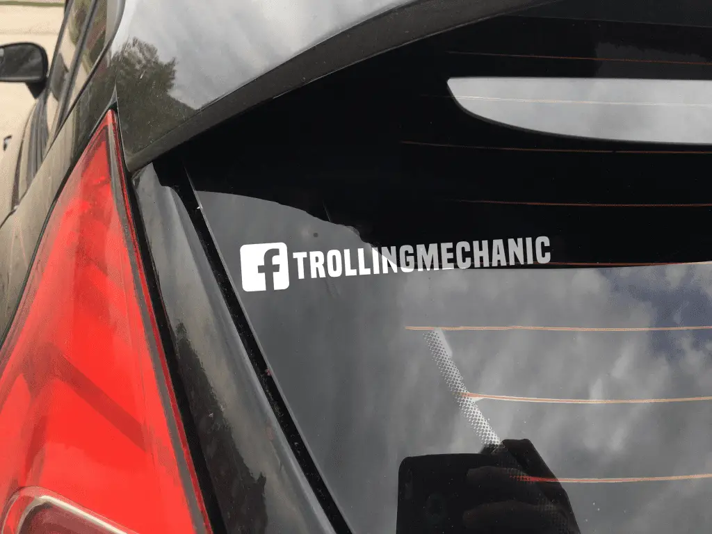 trolling mechanic sticker