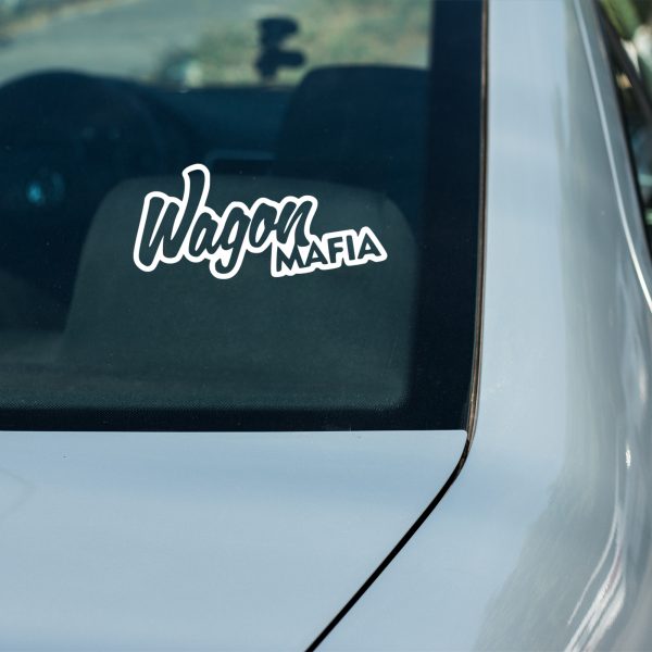 Wagon Mafia funny car sticker decal - Image 4
