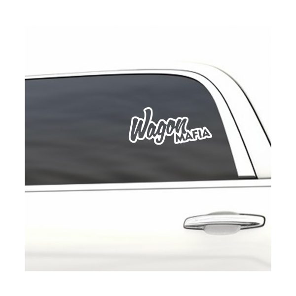 Wagon Mafia funny car sticker decal - Image 3