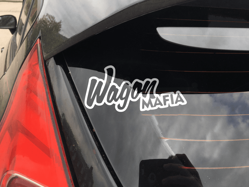 Wagon Mafia funny car sticker decal