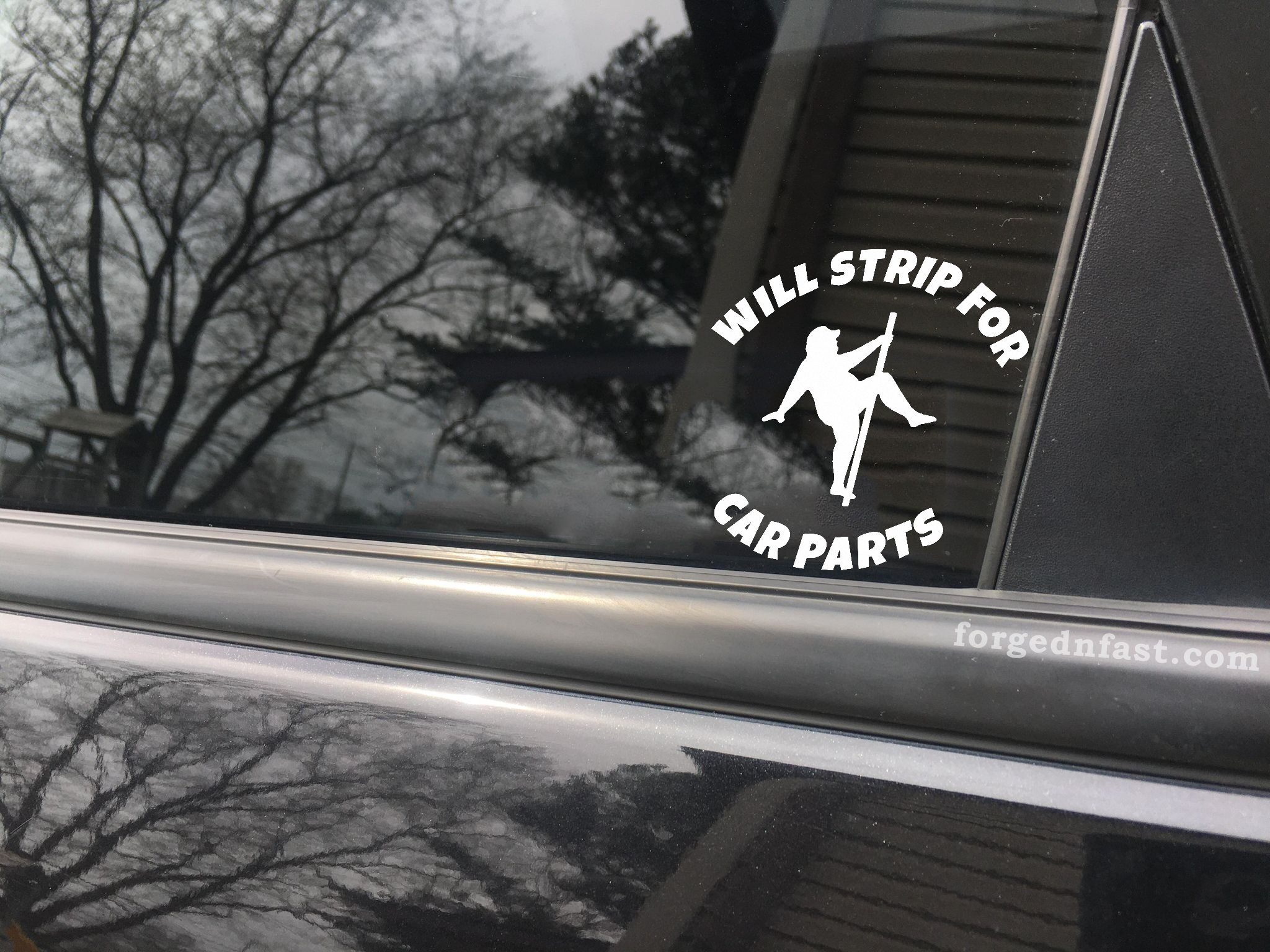 will stirp for car parts decal