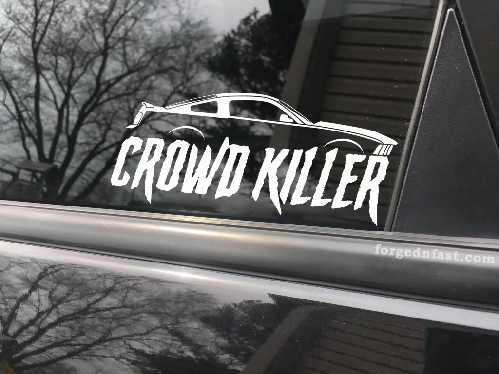 Crowd Killer funny car mustang sticker decal