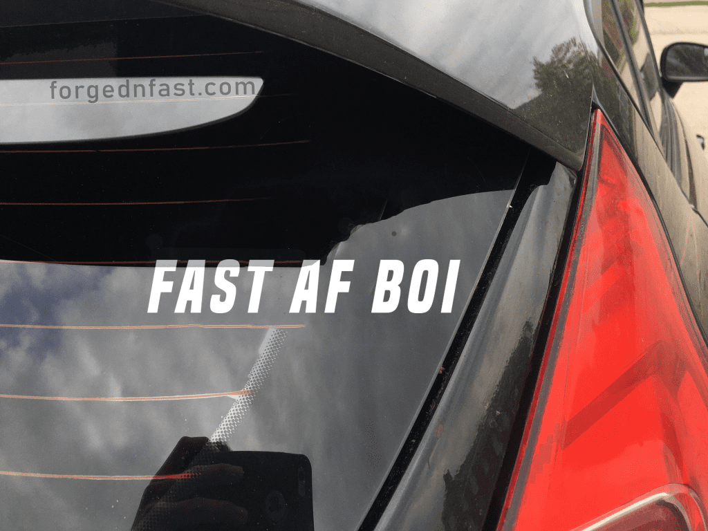 fast af boi decal