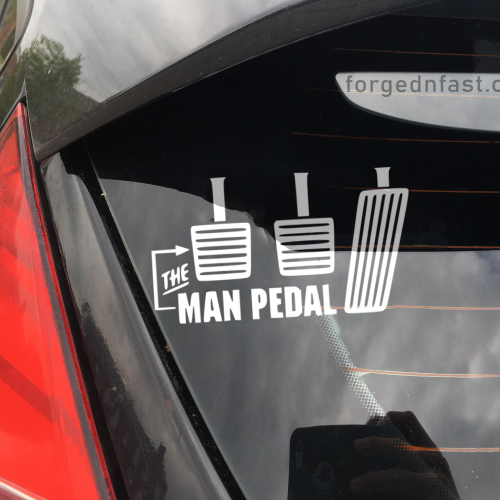 the man pedal sticker