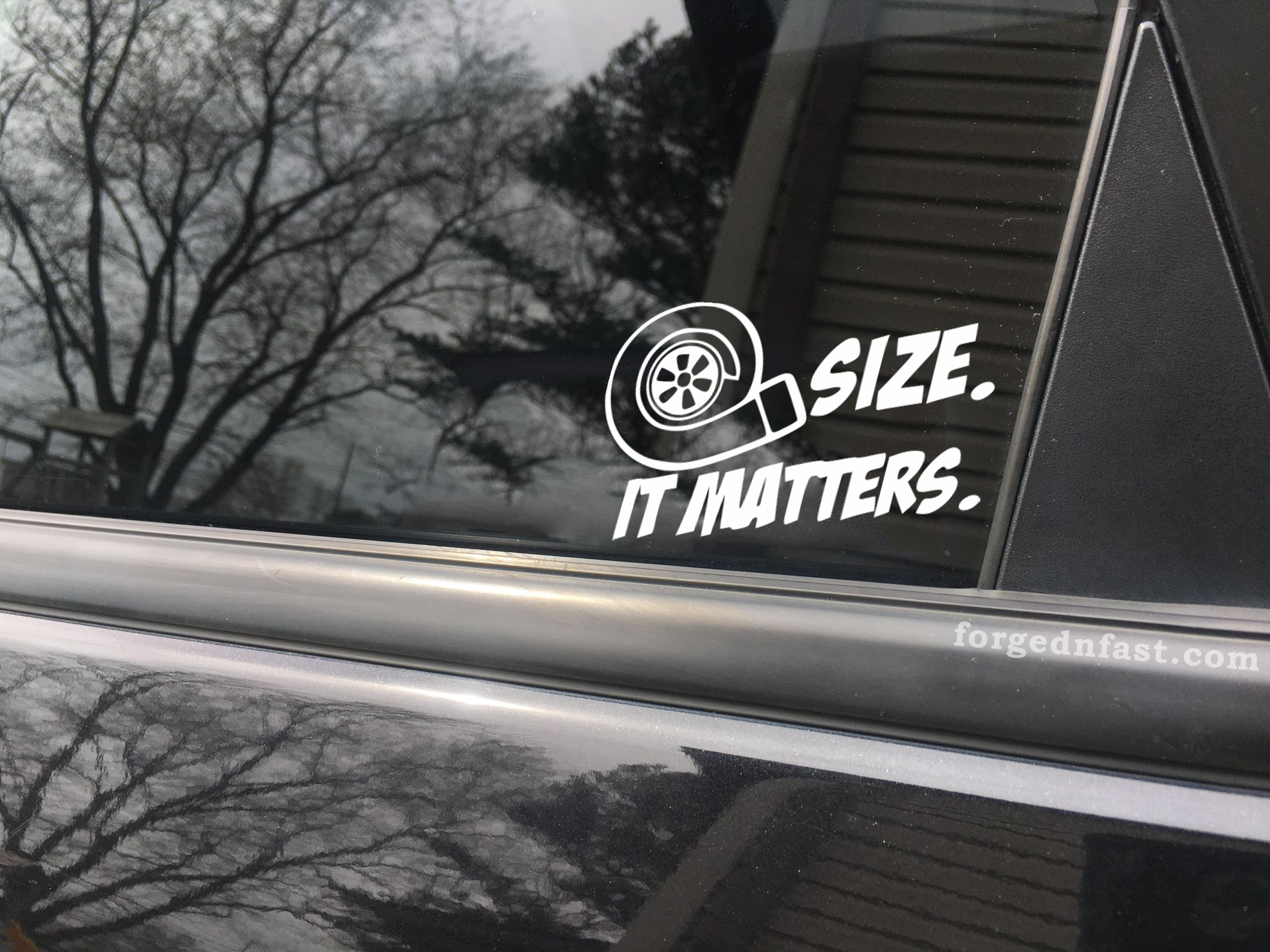 Big Turbo Car Sticker Turbo Size Matters Boost Turbo Boosted Hot Rod Hot Hatch 