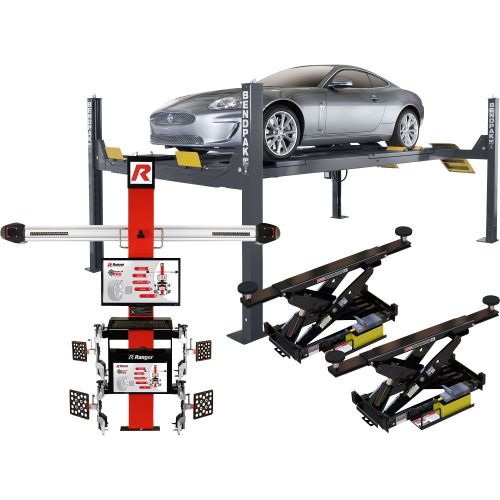 BendPak Aligner Combo Starter Kit — 14,000-Lb. Capacity Car Lift and Alignment System, Model# HD-14LSX