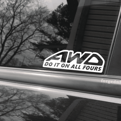 awd do it on all fours decal