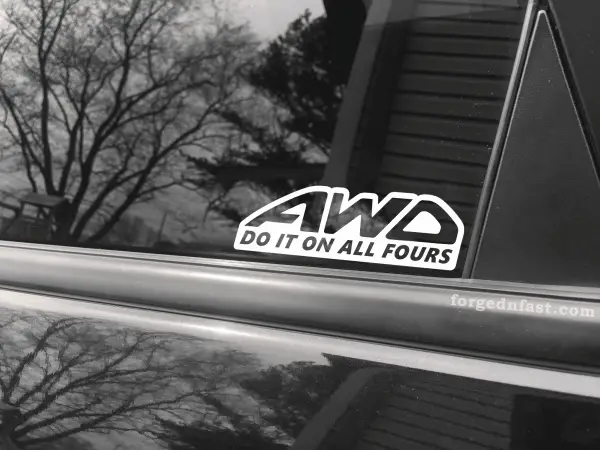 awd do it on all fours decal