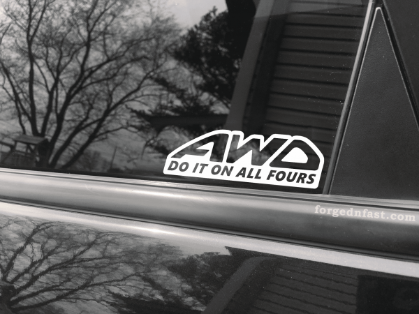 awd do it on all fours decal