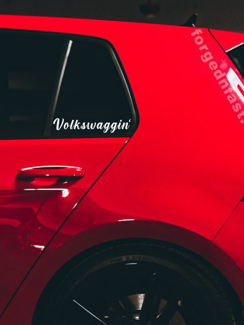 Volkswaggin car sticker