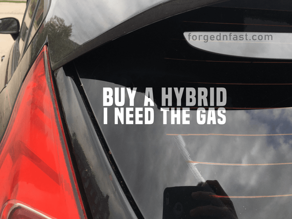 buy a hybrid I need the gas decal