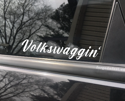 Volkswaggin funny car sticker decal