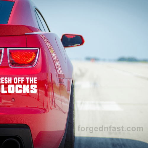 Fresh off the blocks car decal funny car sticker decal
