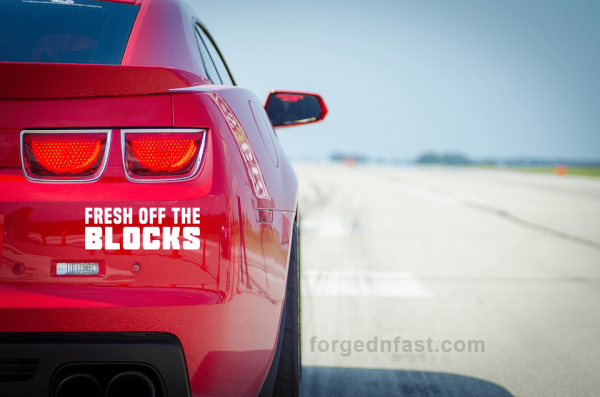 Fresh off the blocks car decal funny car sticker decal