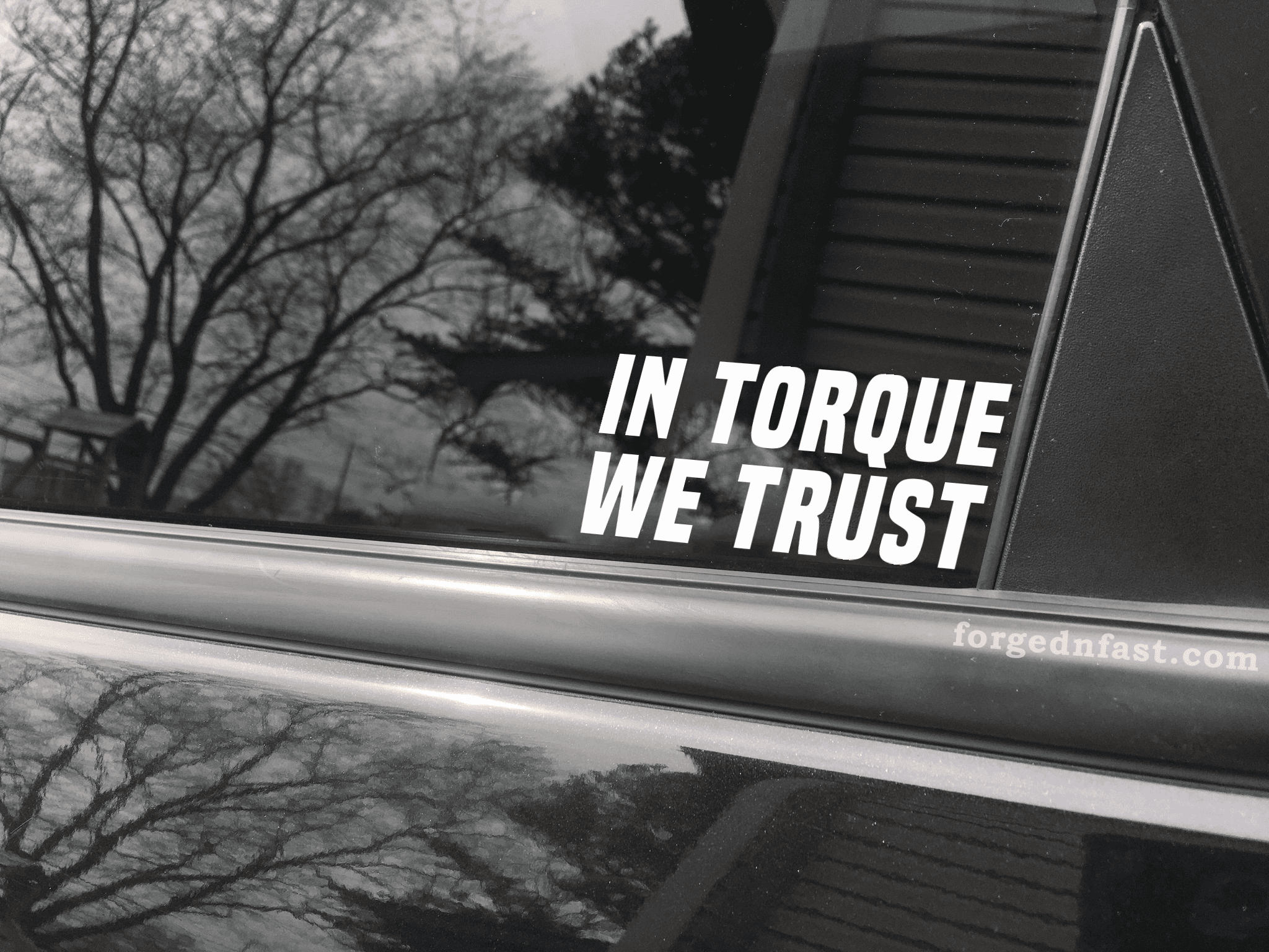 in torque we trust sticker