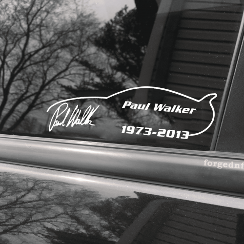 paul walker supra car decal