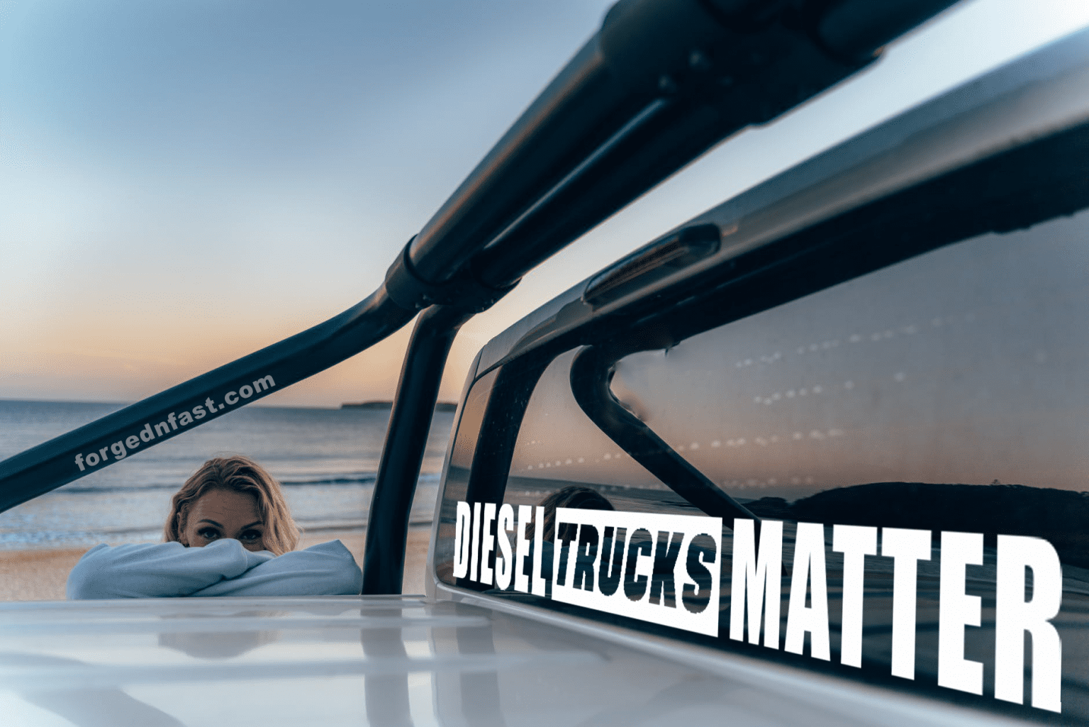 Diesel trucks matter funny car sticker N Fast