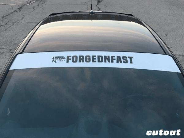 Custom Windshield Banner, Custom Logo or text, cutout or blank available - Image 2