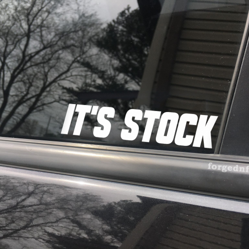 It's stock funny car sticker decal