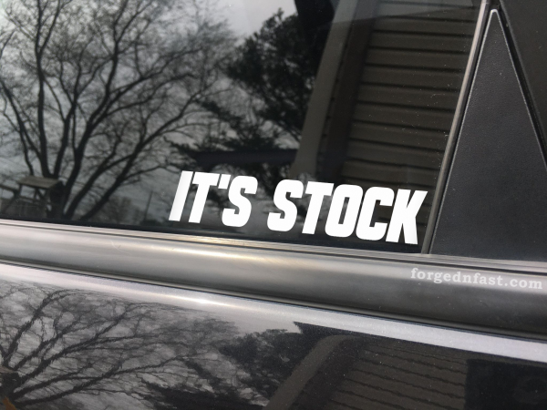 It's stock funny car sticker decal