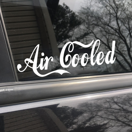 Air cooled, car decal, bumper sticker, truck decal, funny car decal