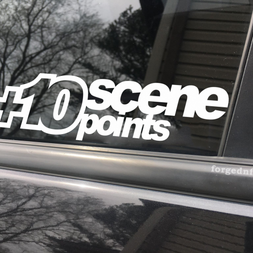 10 scene points, car decal, bumper sticker, truck decal, funny car decal