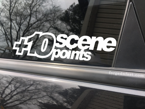 10 scene points, car decal, bumper sticker, truck decal, funny car decal