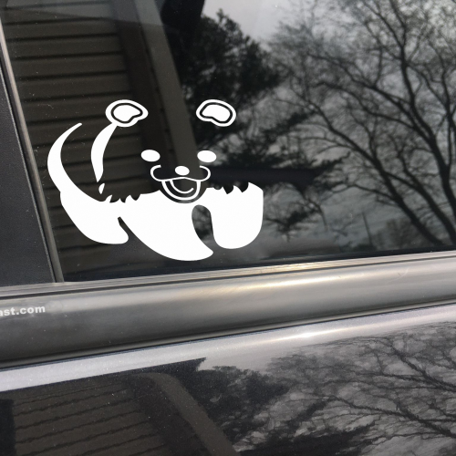 Cute Panda, car decal, bumper sticker, truck decal, funny car decal