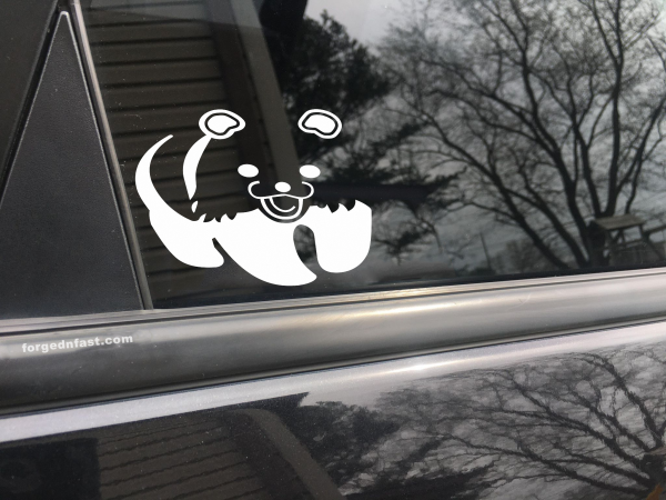 Cute Panda, car decal, bumper sticker, truck decal, funny car decal