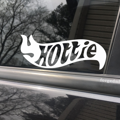 Hottie Wheels, car decal, bumper sticker, truck decal, funny car decal