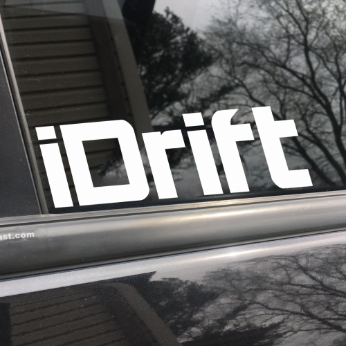 iDrift, car decal, bumper sticker, truck decal, funny car decal